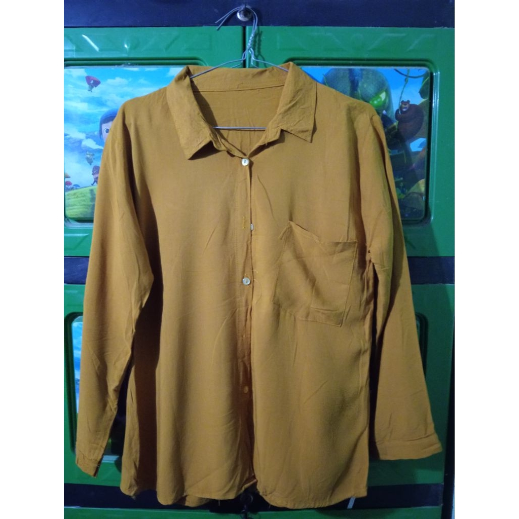 PL Kemeja wanita polos/atasan wanita polos