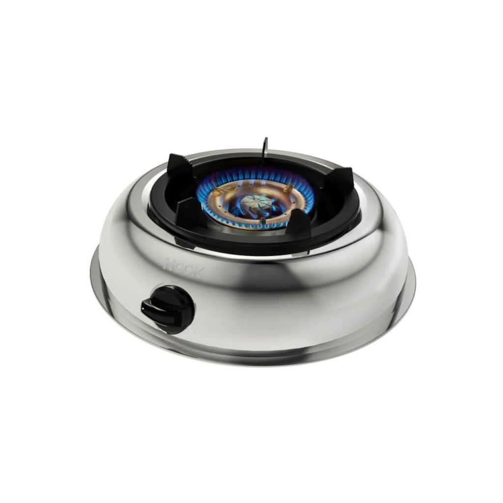 HOCK KOMPOR GAS 1 TUNGKU BODY FL STAINLESS STEEL
