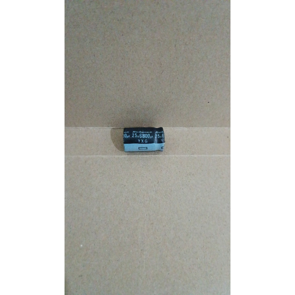 8616 kapasitor elco 6800uf 6800 uf 16v 16volt 16 volt rubycon rubicon