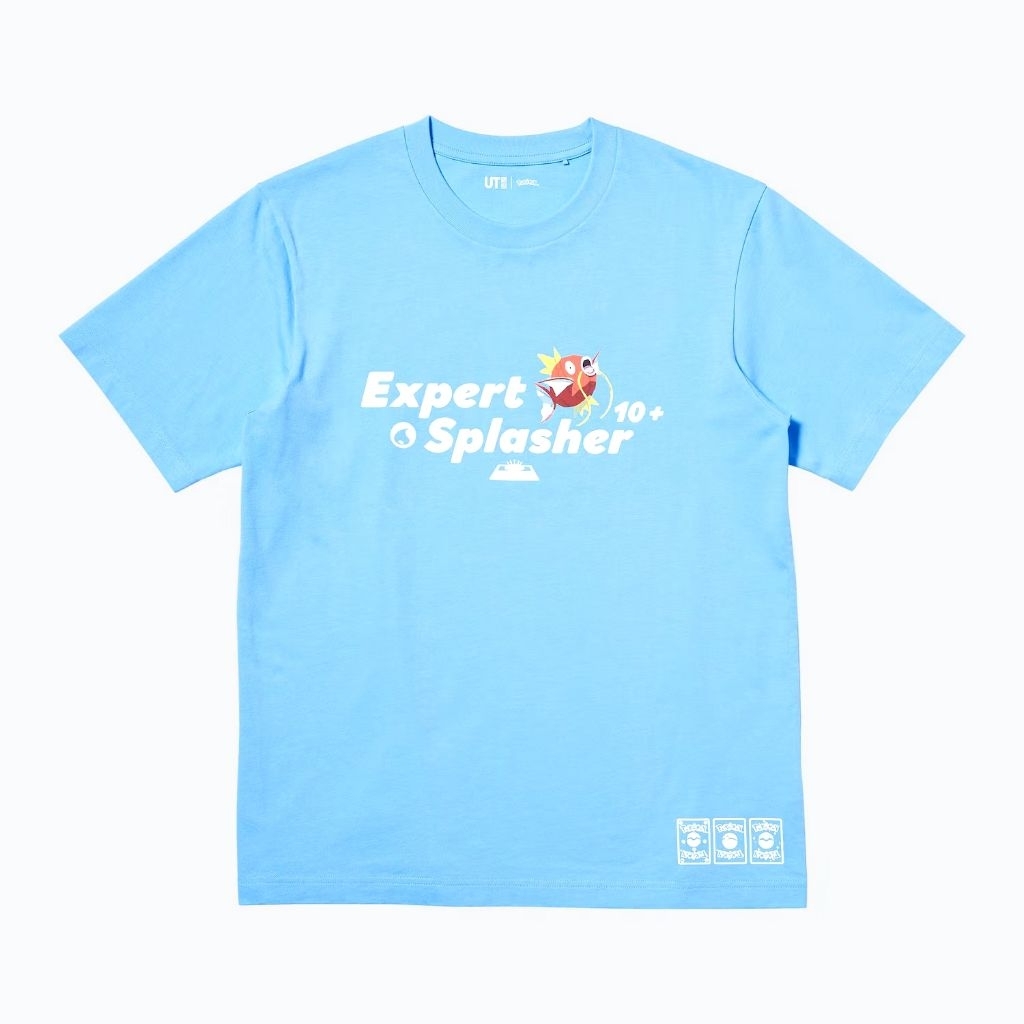 Tshirt Uniqlo x Pokemon Cards (Splasher) | UT Pokemon Kaos Lengan Pendek - Turkish Muda