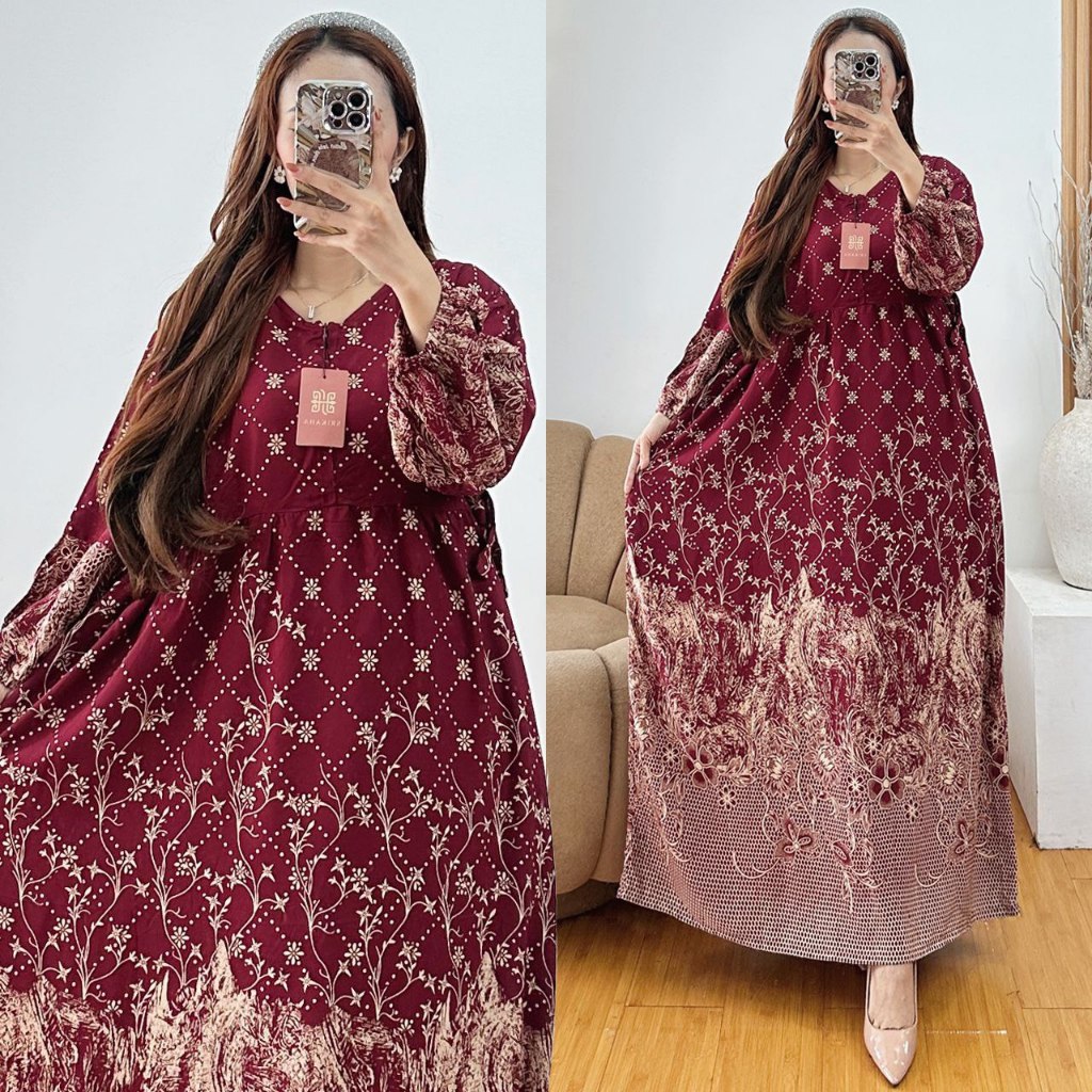 Gamis Chibi Busui - Gamis Wanita Jumbo Ld 120 Bahan Rayon Premium