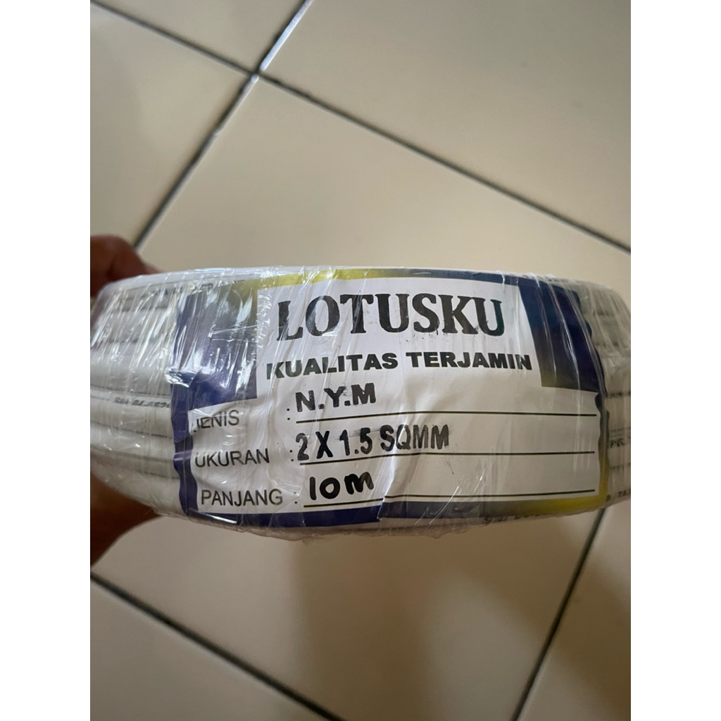 LOTUSkuCABLE|KABELLISTRIKKWUALITASTERBAIK|2X1,5SQMM
