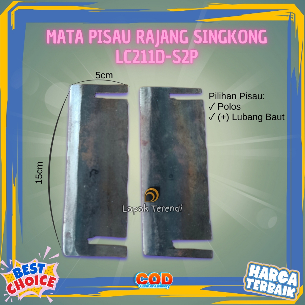 Pisau rajang singkong 2in1 type LC211D/S2P Mata pisau serbaguna/Mata pisau rajang singkong besar