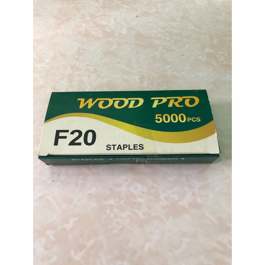

Staples f20 wood pro green / airnails f20 wood pro green / isi paku tembak angin f20 woodpro green isi 5000pcs