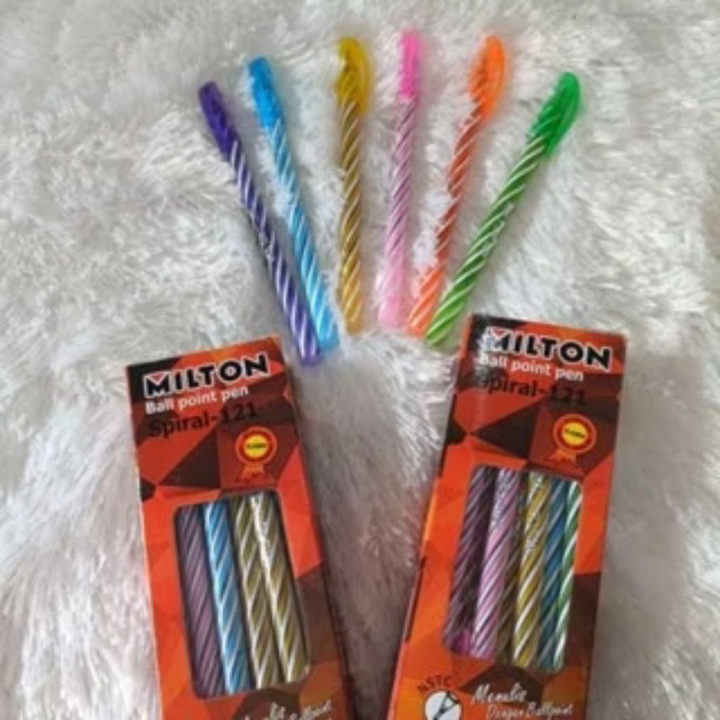 

1paket isi 12 pcs Ball Point Pen Milton / Bulpen Pulpen / Pena