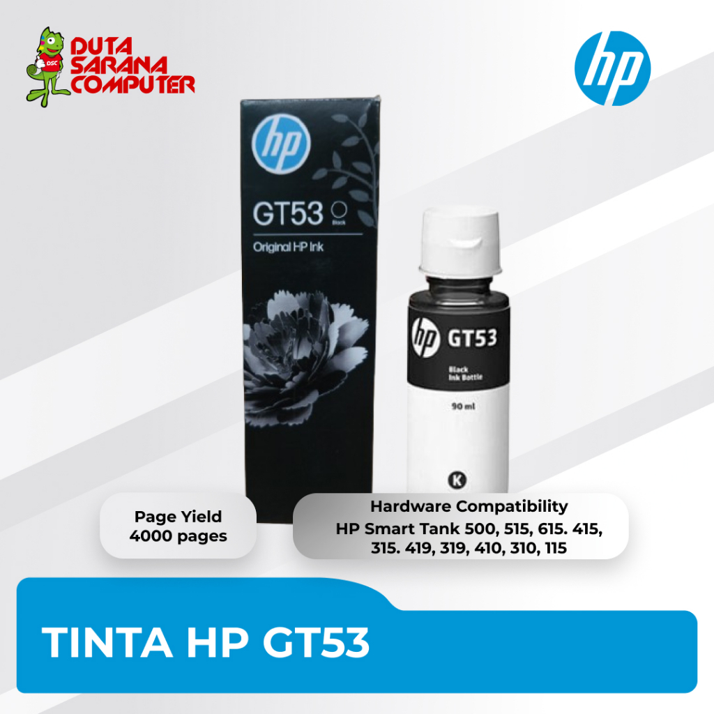 HP GT53 GT 53 GT-53 BLACK Standart XL 135ml Original