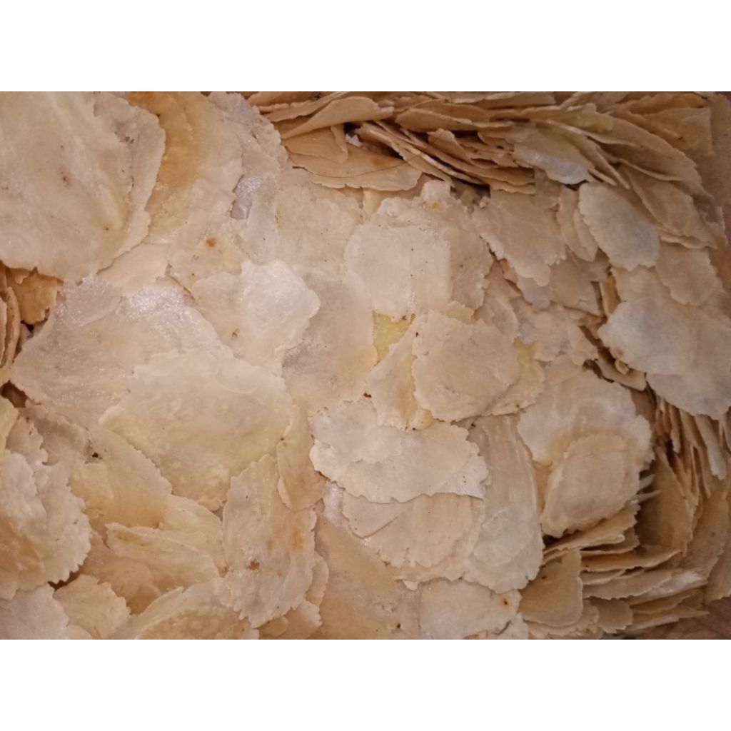 

Emping melinjo super 100 gram tipis kering langsung goreng