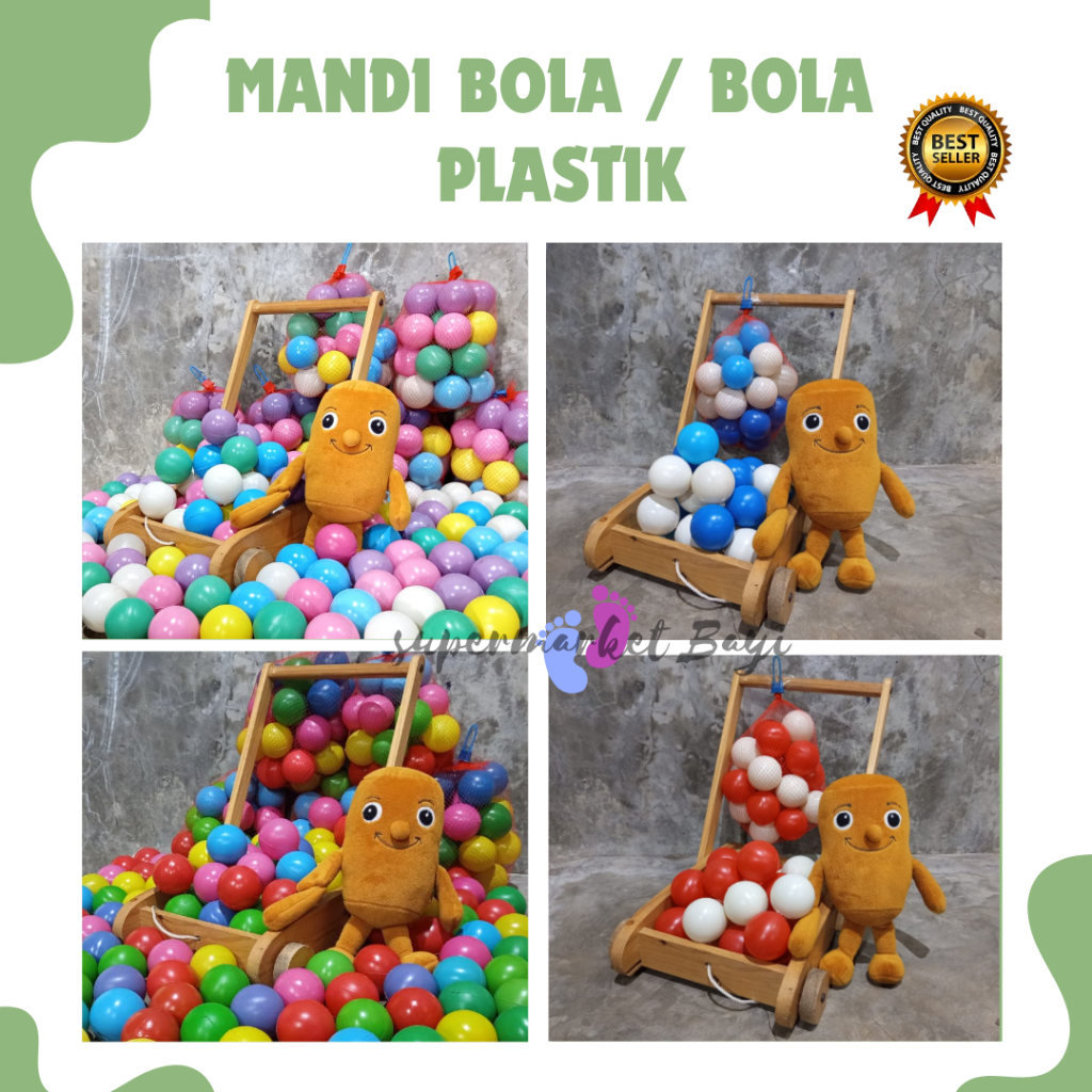 Bola Mandi Polos Warna Glossy Isi 25pc / MANDI BOLA / MAINAN MANDI BOLA ANAK / BOLA MANDI / MANDI BO