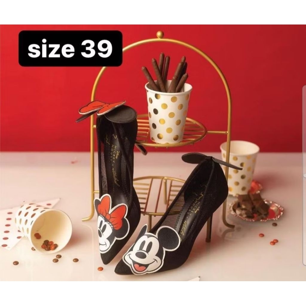 [UNDER WEB PRICE] Ittaherl Smooch Pointy Heels 90mm size 39 NEW Ittaherl Disney Mickey Minnie