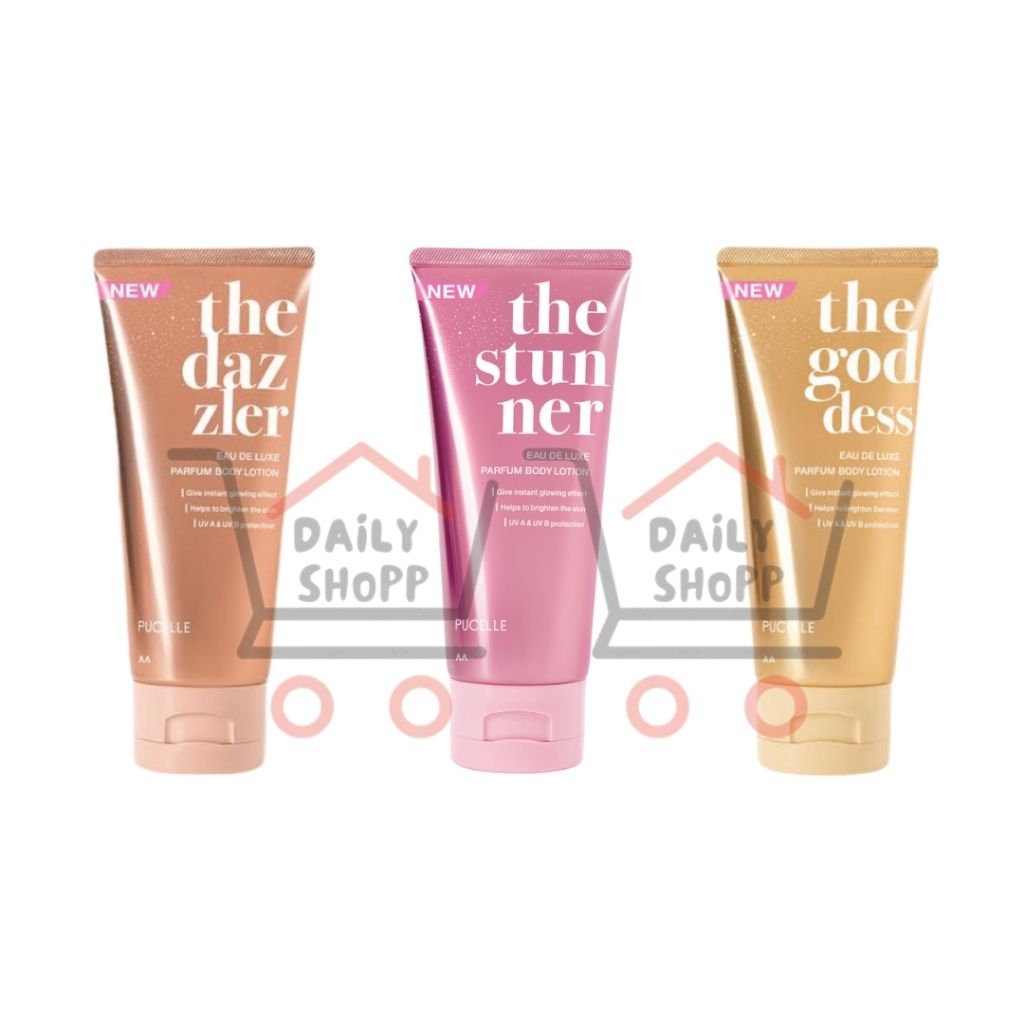 Pucelle Eau De Luxe Parfum Body Lotion 160ml / Pucelle Losion Tubuh Wangi Parfum / Body Lotion Pucel