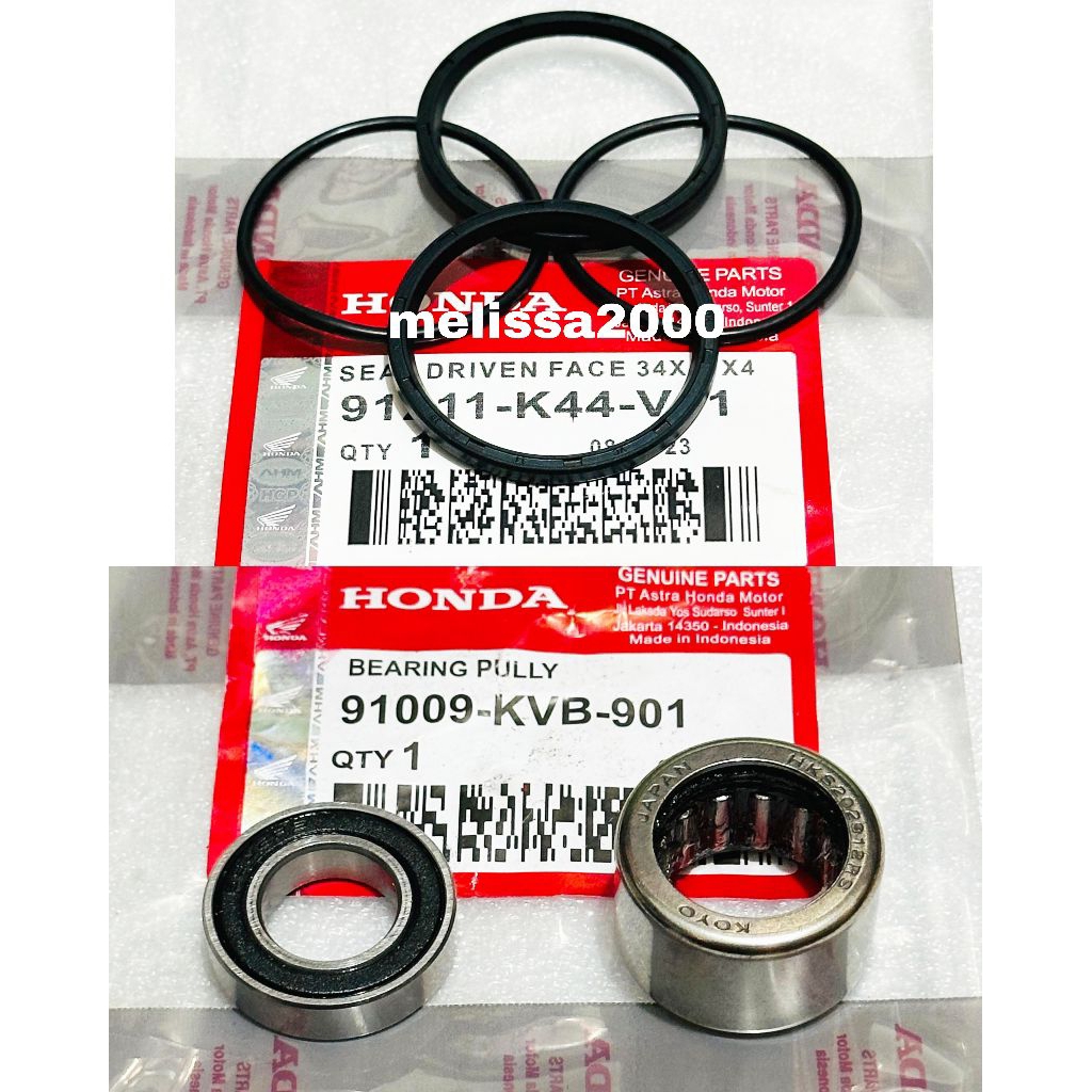 Bearing Pully Plus lahar Needle KVB + Sil Pully K44 Set 4PCS Beat pop Beat esp Beat street Scoopy es
