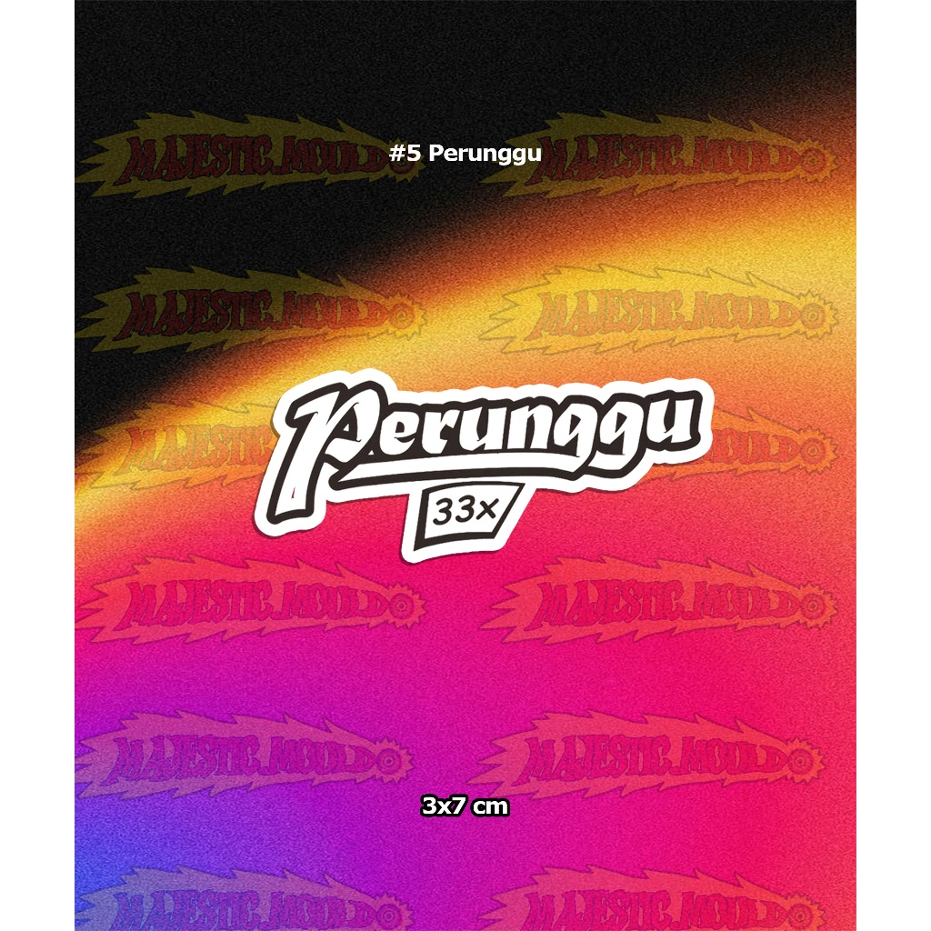 

#5 Perunggu – Stiker Band Vinyl Glossy | Tahan Air & Luntur (Laptop/Helm/Tumbler/dan media lainnya)