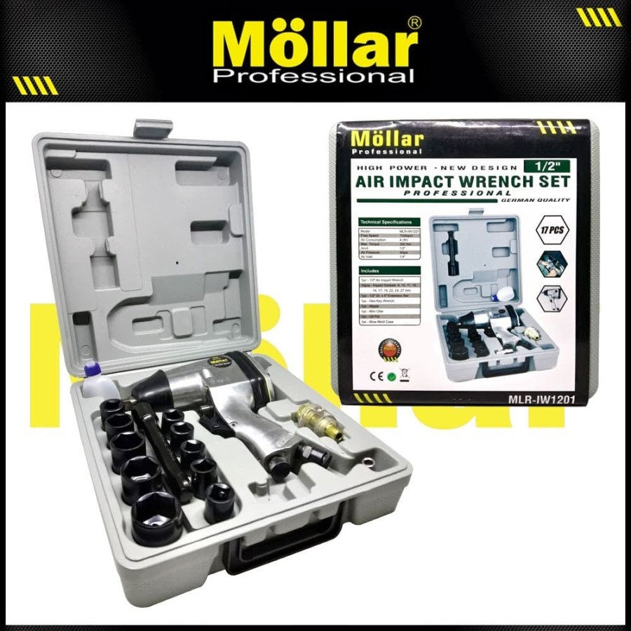 MOLLAR MLR-AT IW1201 IMPACT WRENCH - Air Impact Wrench Murah (AFF)