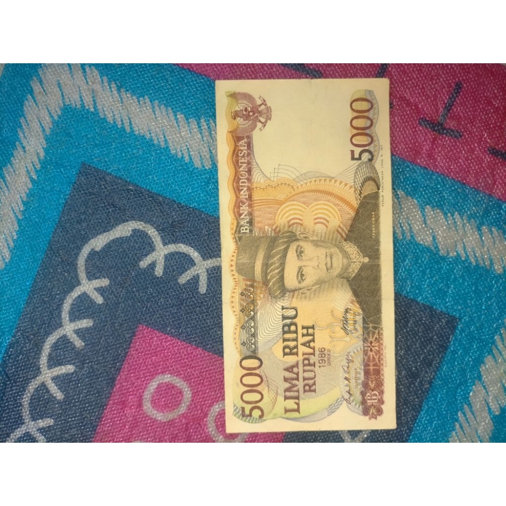 uang lama 5000 teuku umar tahun 1986