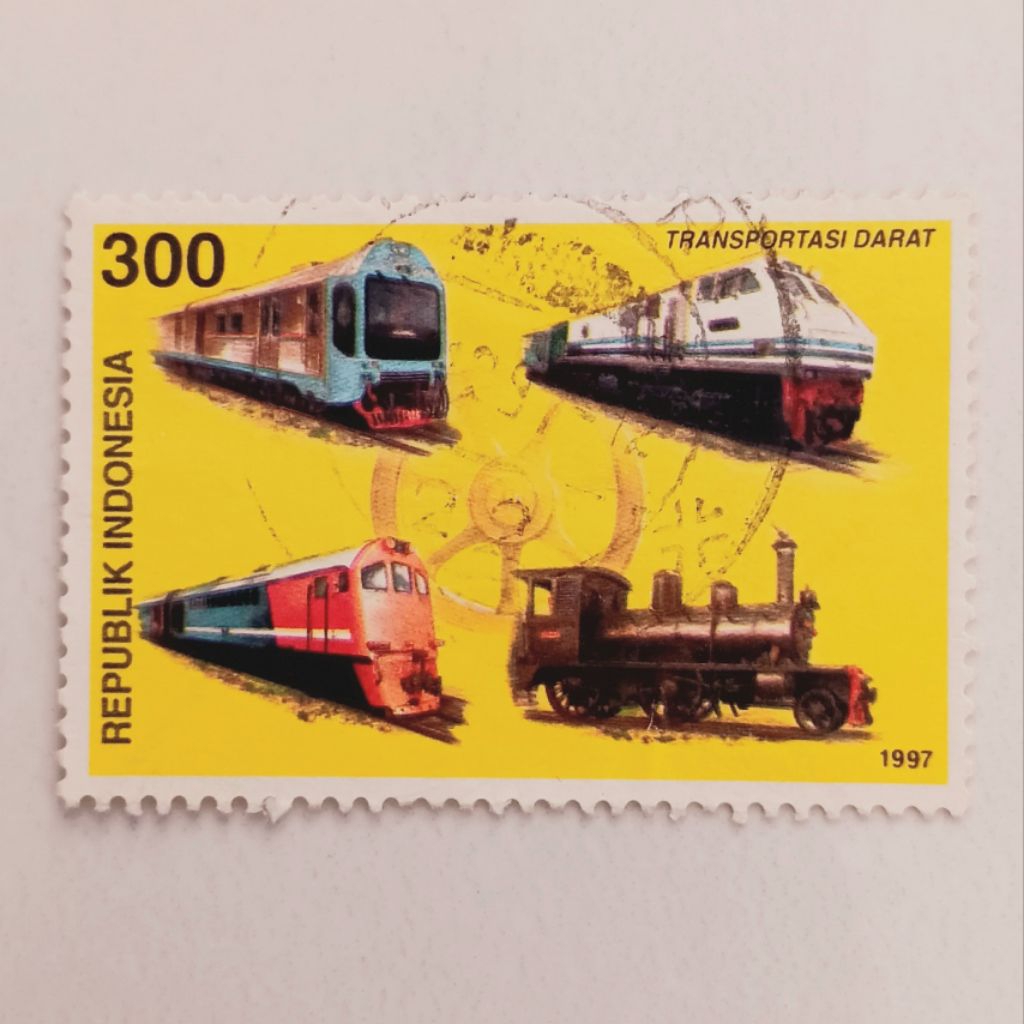 

(AF) Perangko Indonesia 1997 Transportasi - Transportasi Darat 300 rupiah Used