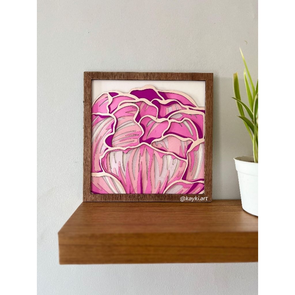 3d art paper | hiasan dinding kertas bunga 3d | kka27