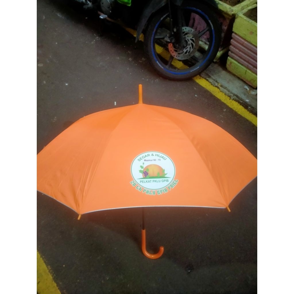 Payung Standar Otomatis Custom / Payung Lipat Custom / Payung lipat gagang J / Payung Promosi / Payu