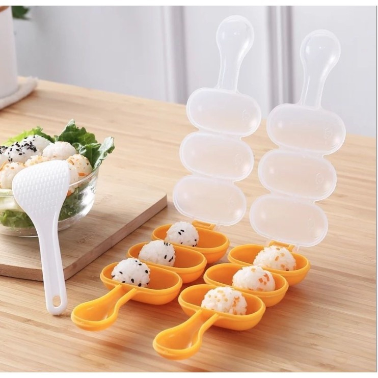 Cetakan Nasi Mini Bola Bulat Bundar Bento Sushi Nasi Shake Bayi Free Centong