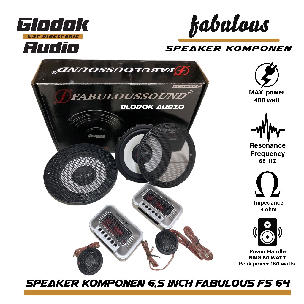 Speaker Komponen Fabulous fs 64  speaker 6,5 inch