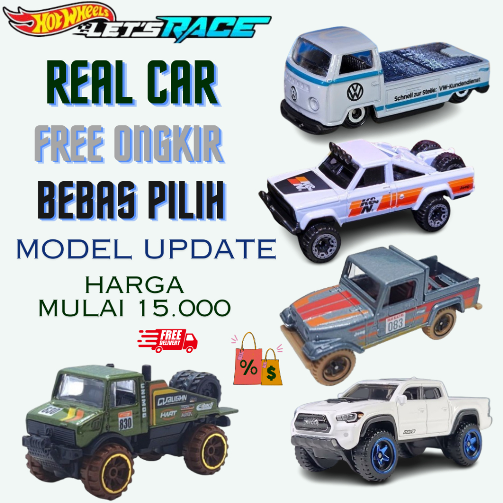 Hot Wheels Original Real Car Mobil Mainan Anak Bisa Pilih Model - Bebas pilih