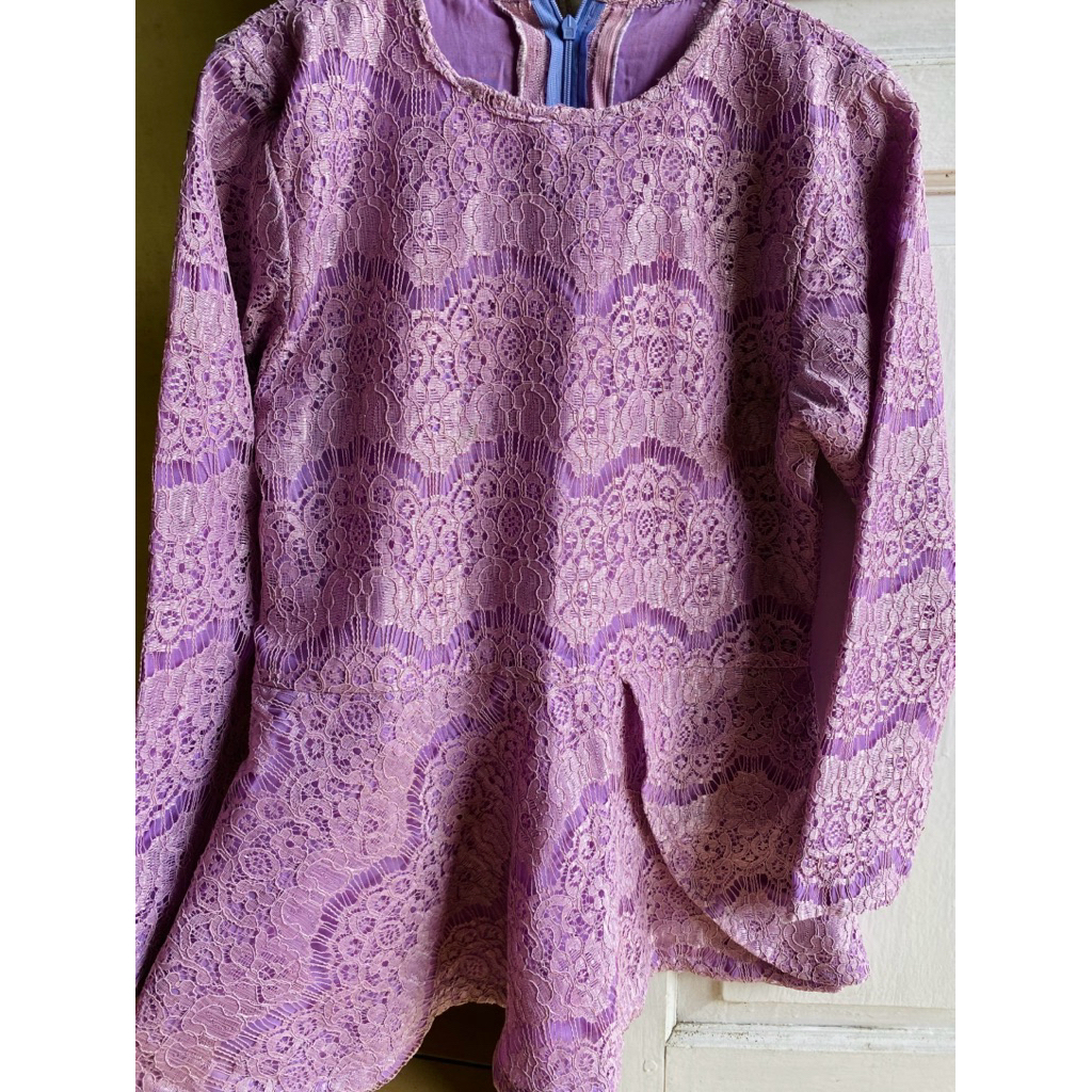 Preloved Kebaya ungu || Rok songket || Nominus