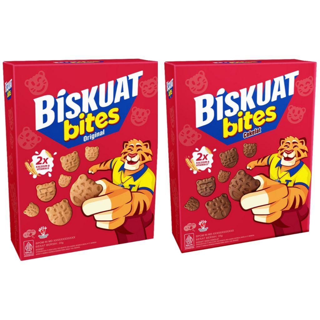 

Biskuat Bites Biskuit Original & Cokelat 35 g