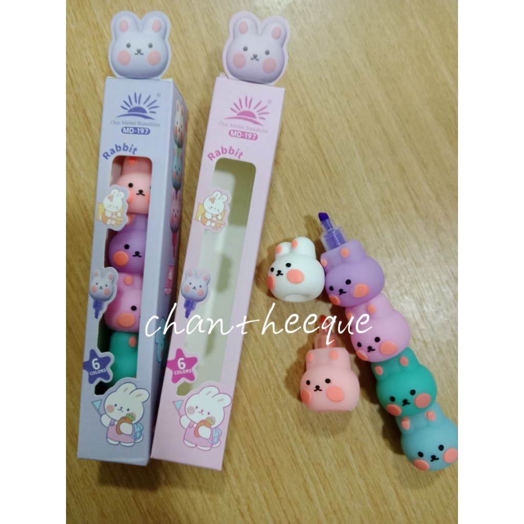 

Higlighter bersusun stabilo lucu