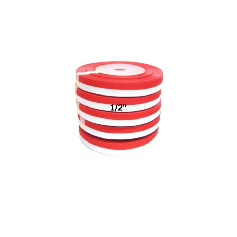 

(skr) 1 METER Pita Kain Merah Putih Bendera 1,5cm Hiasan Kemerdekaan bungkus kado aksesories hias dekor 1.5 1,5 cm 1 m