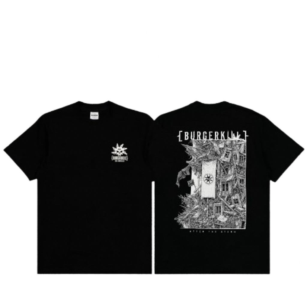 Burgerkill After The Strom Original Kaos Band Hitam