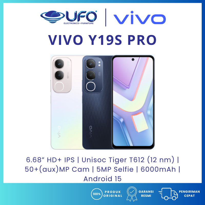 HP VIVO Y19S PRO RAM4/64GB | RAM4/128GB | RAM6/128GB BARU - GARANSI RESMI