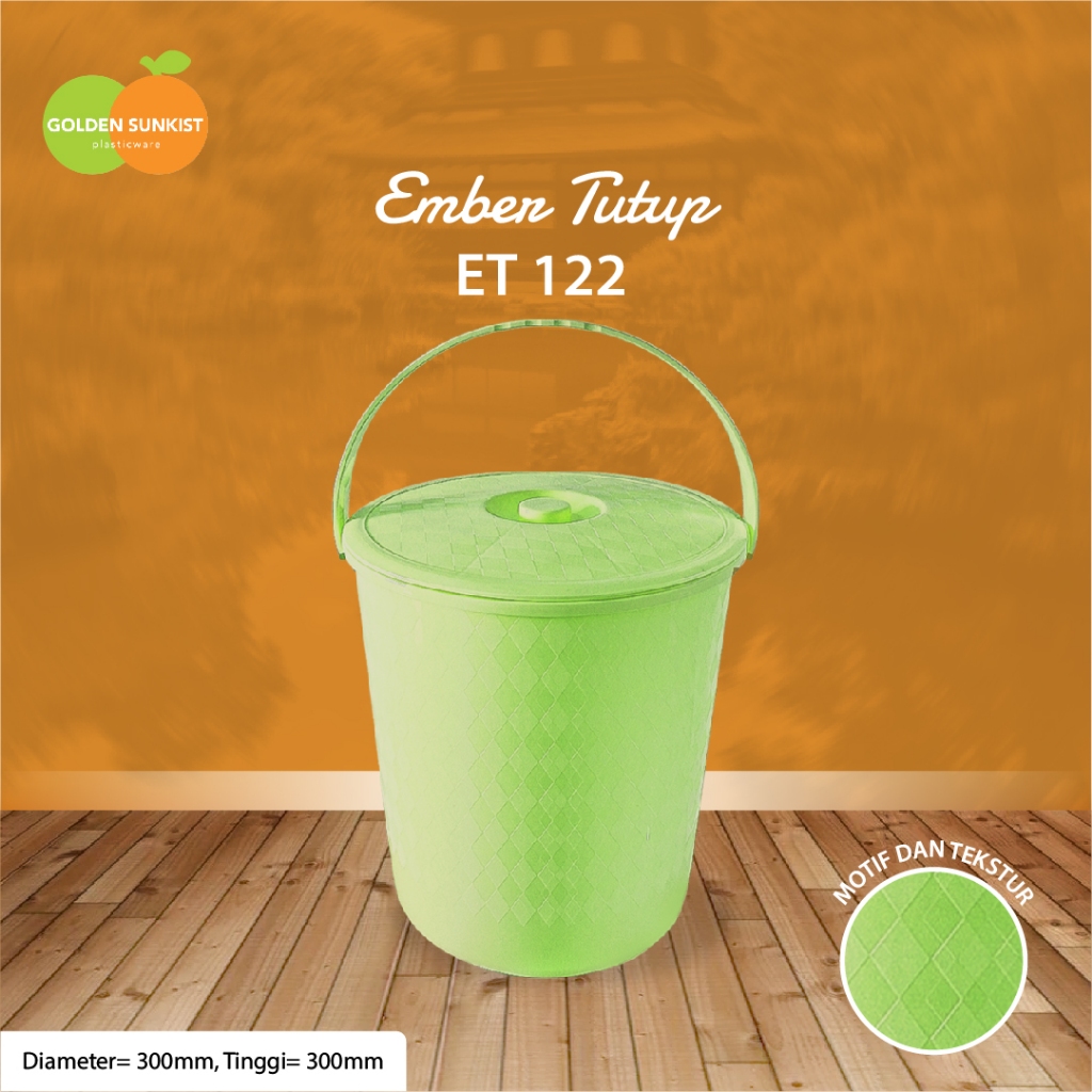 ET-122H EMBER TUTUP HIJAU Golden Sunkist  EMBER MOTIF