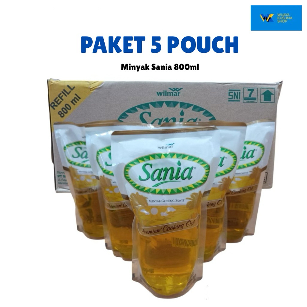 

[ 5 Pouch ] Paket Minyak Goreng Sania 800ml