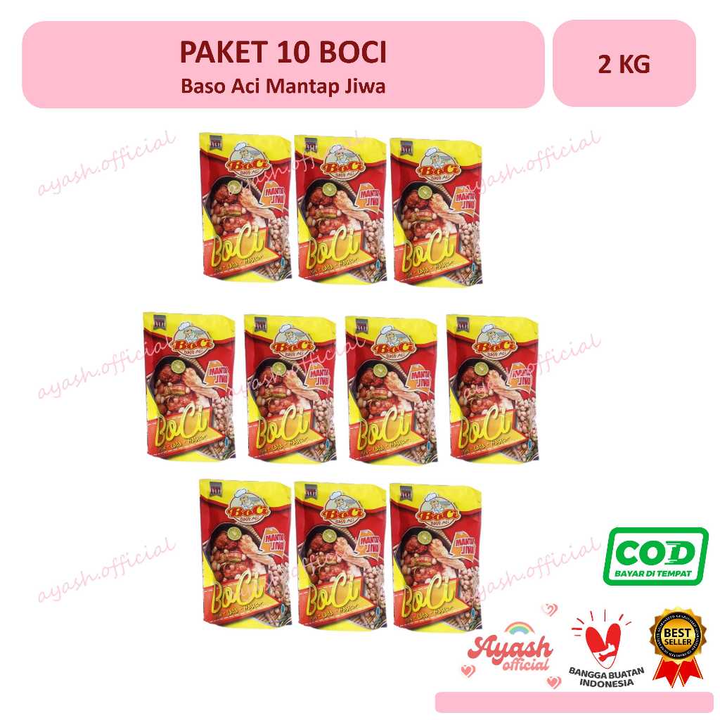 

[TERLARIS & TERPERCAYA] - Paket 10 pcs Boci mantap jiwa, geprek, korean, white Curry