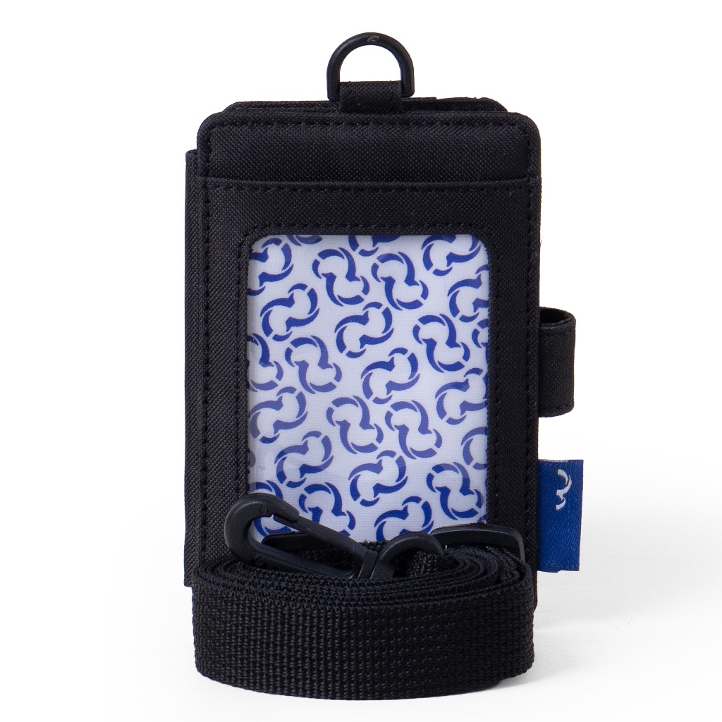 

Wallts Pebble Black Wallts x Benerjuga Lanyard Name Tag ID Card Kantor Unisex Pria Wanita