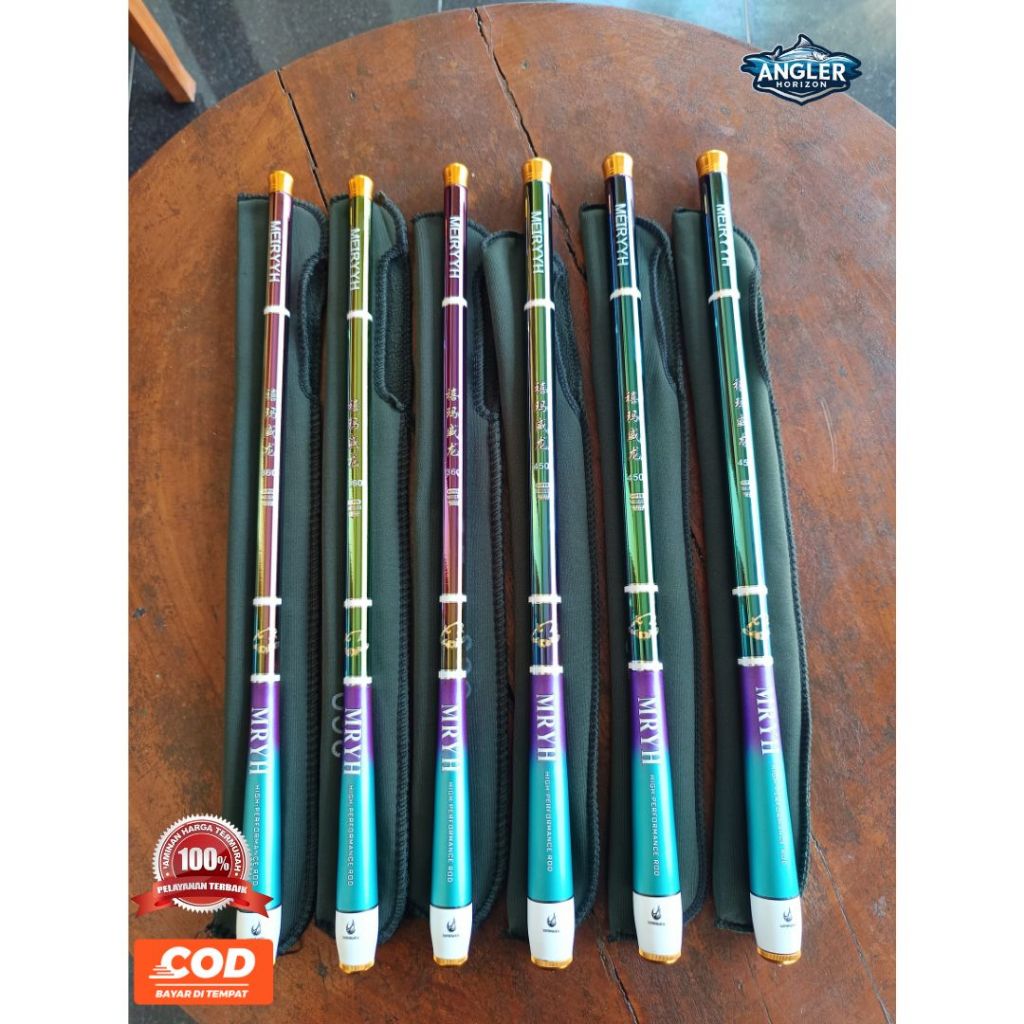 Joran Tegek Meiryyh Carbon 300 360 450 Super Ringan Dan Kuat