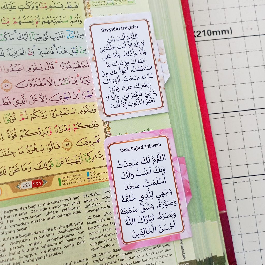 

Pembatas Al Qur'an isi 2 Besar - Magnetic Bookmark - Custom Doa dan ayat favorit