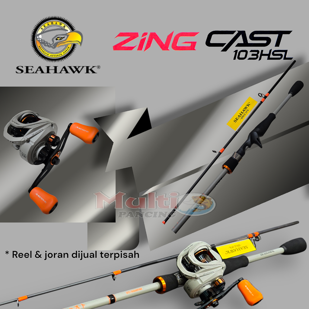 Joran dan reel BC seahawk ZING CAST