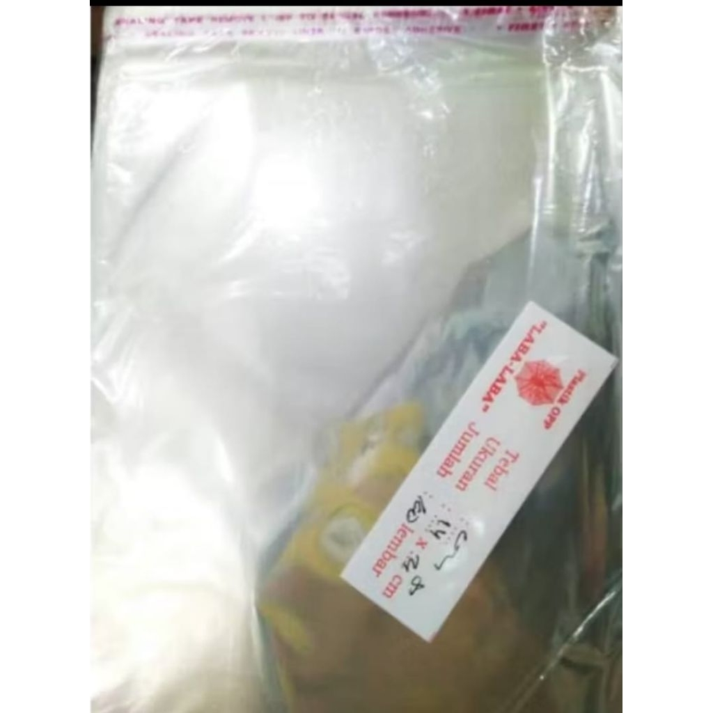 Plastik OPP 14x21,5 cm tebal 02