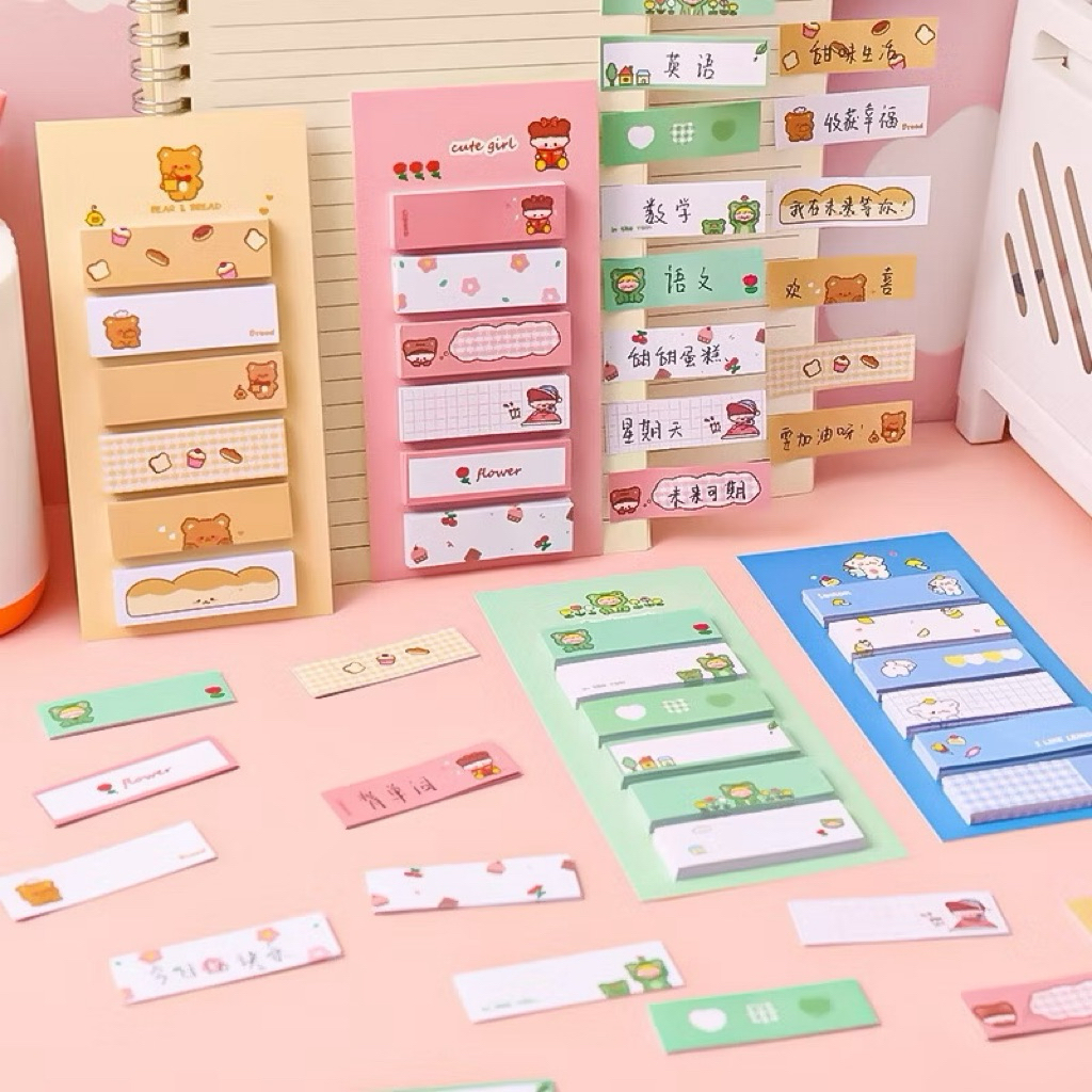 

Sticky Note Post It Motif Kartun Index Flag Pembatas Penanda Mark Page Marker Binder / memo kertas / index sticky note