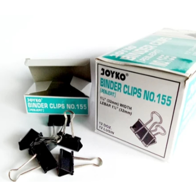 

Binder Clips Joyko No. 155 (32 mm) isi 12 Buah