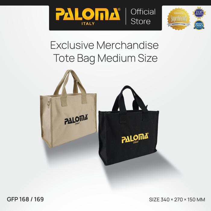 PALOMA Exclusive Merchandise Tote Bag Totebag Tas Jinjing Pria Wanita Unisex Casual Kasual Black Hit