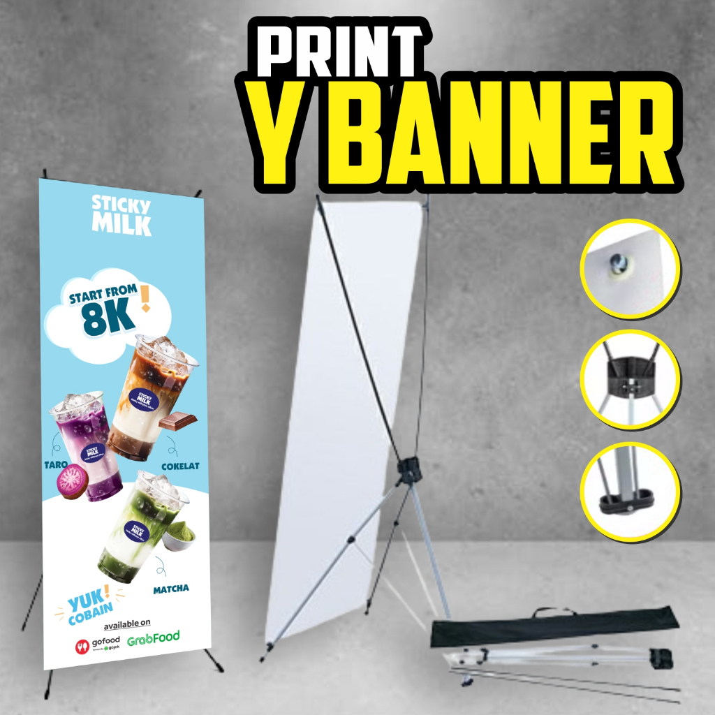 CETAK Y BANNER + STANDING / BANNER WISUDA / BANNER SIDANG /  BANNER ULTAH / BANNER KKN / BANNER