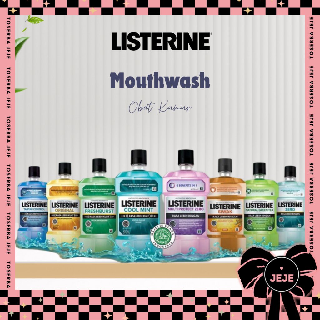 LISTERINE Antiseptic Mouthwash / Obat Kumur Antiseptik 100 / 250 / 500ml