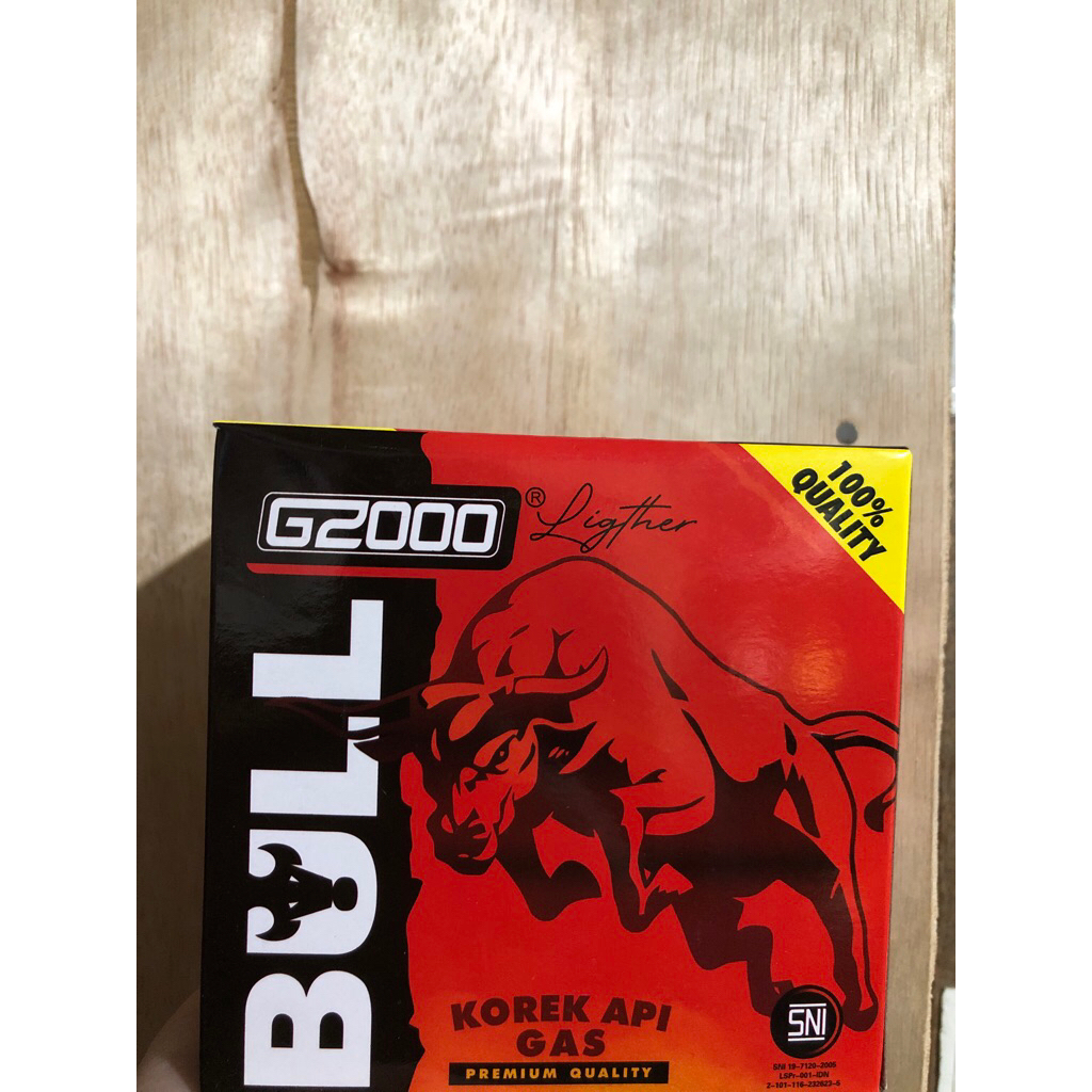(Harga 10 pcs) Korek Api Gas BULL G2000 Premium Quality