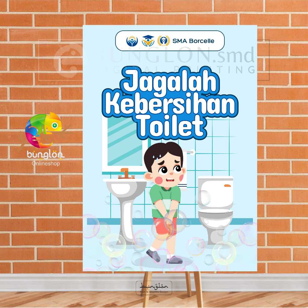 Poster Jagalah Kebersihan toilet