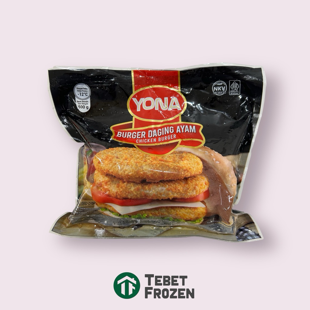 

YONA CHICKEN BURGER ISI 10 600GRAM - TEBET FROZEN