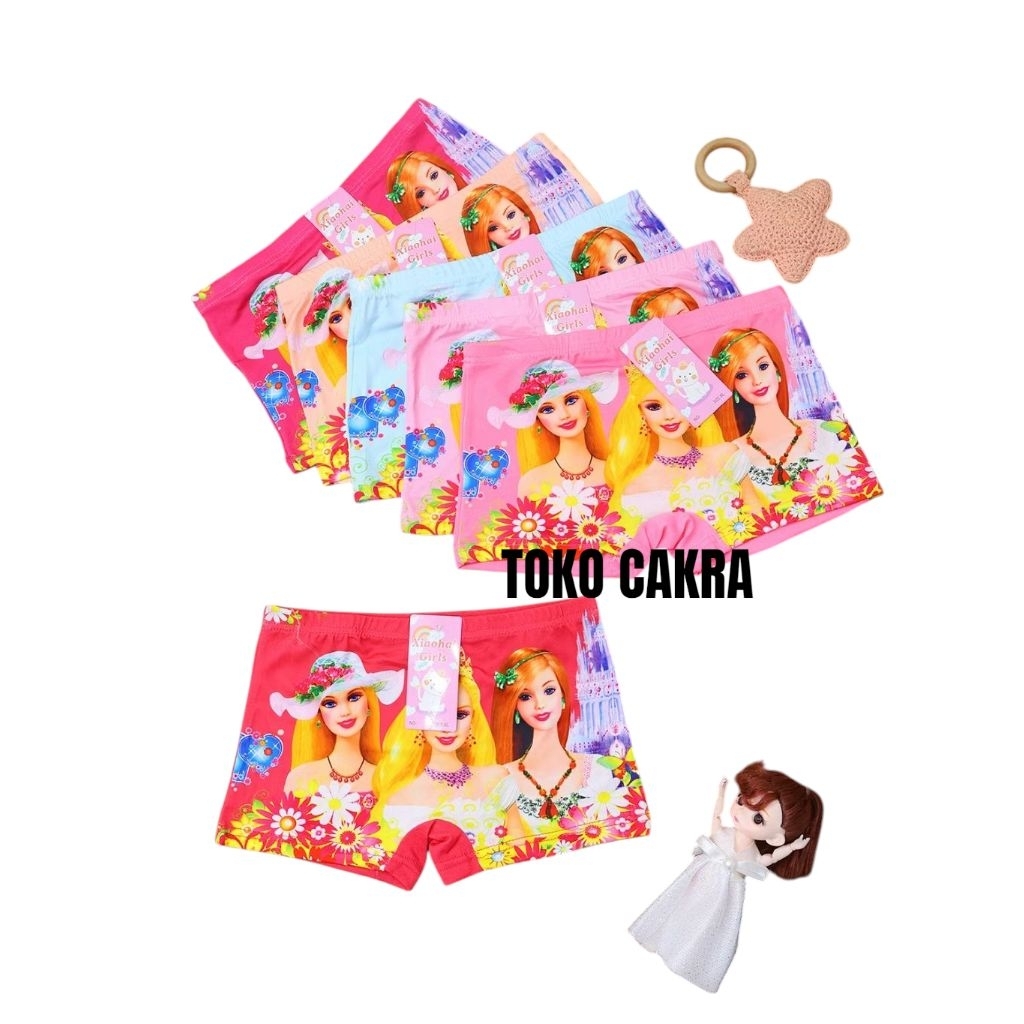 Celana dalam boxer anak cewek/CD boxer anak perempuan karakter