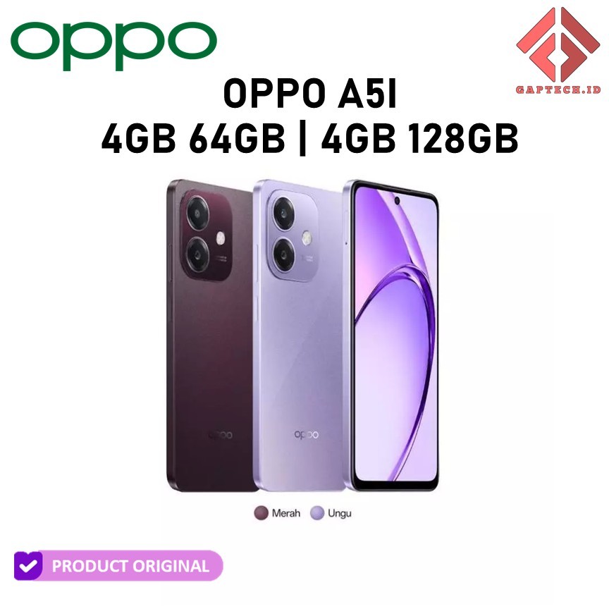 HANDPHONE OPPO A5I 4GB 64GB | 128GB GARANSI RESMI