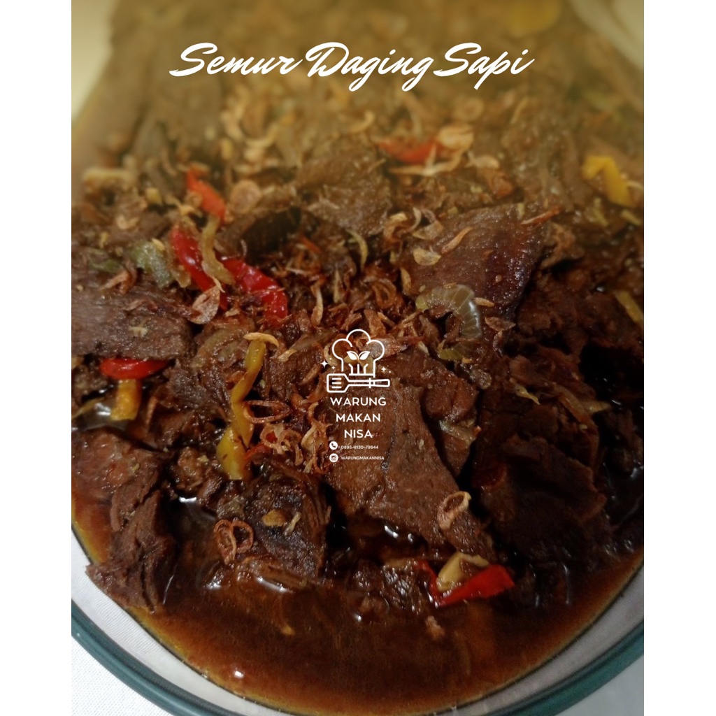 

Semur Daging Sapi 250gr /daging sapi kecap masakan rumahan sehat fresh bergizi