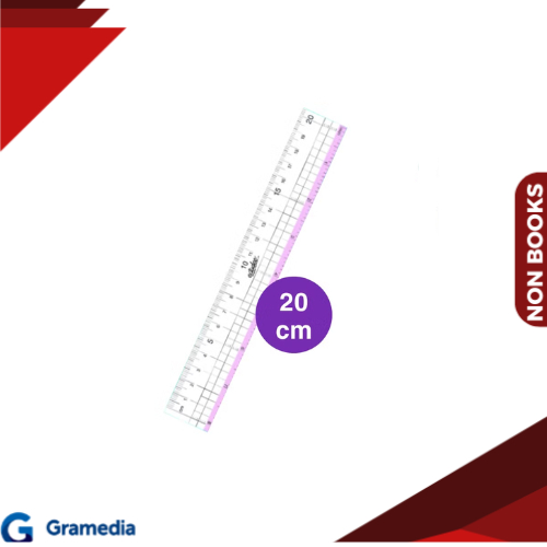 

Gramedia Medan - Penggaris Estudee Graphic Ruler 20Cm Purple